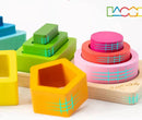 Brinquedos Educativos de Montessori Formas Geométricas De Encaixe Colorido