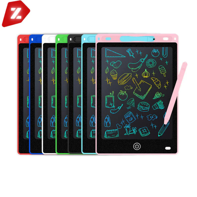 Kit 50 Lousa Mágica Tela Lcd Tablet Infantil De Escrever E Desenhar 8.5 Polegadas