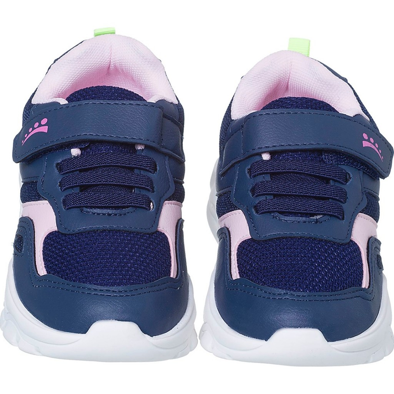 Tênis Infantil Ortopasso Wave Menina Azul Marinho Cinza