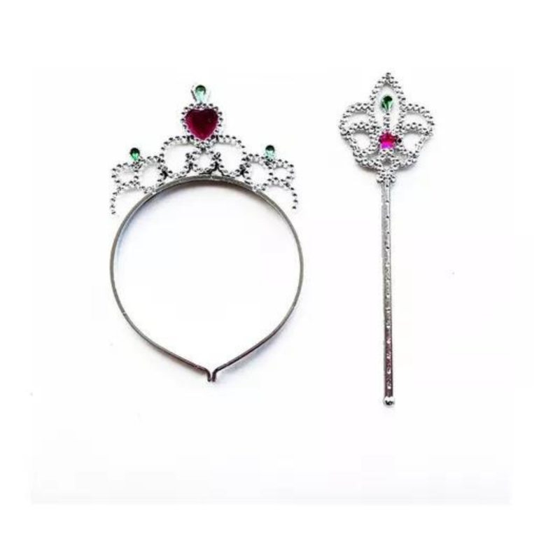 Fantasia Princesa barata saia de tule tiara e varinha fada princesa rosa