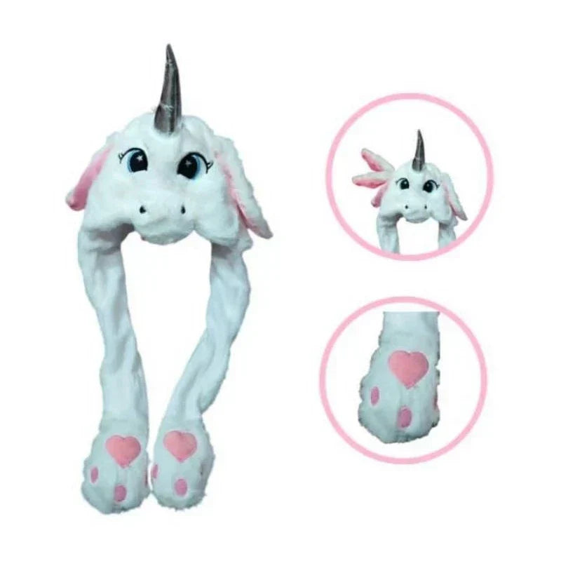 Touca Pelúcia Divertida com LED